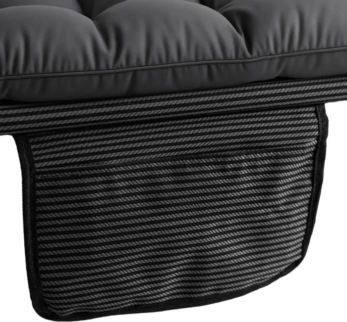 Leżak Ogrodowy VENUS 190x73 cm Szary