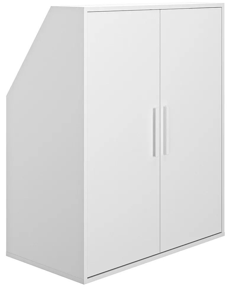 Szafa ze skosem 2-drzwiowa - Biały - ADEZIO