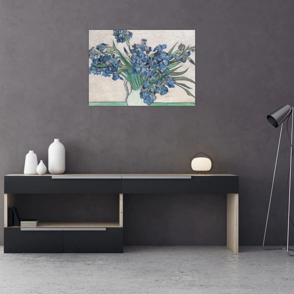 Obraz - Vincent van Gogh, Irises, reprodukcje (70x50 cm)