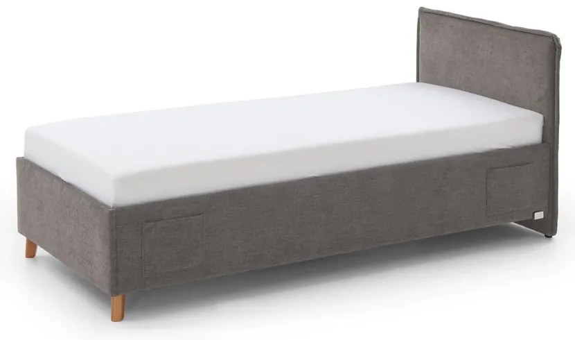 Szare łóżko dziecięce ze schowkiem 90x200 cm Fun – Meise Möbel