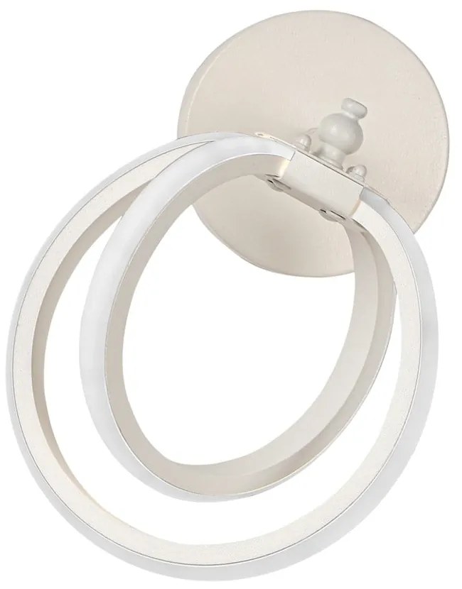 Biały metalowy kinkiet LED Sezen – Squid Lighting