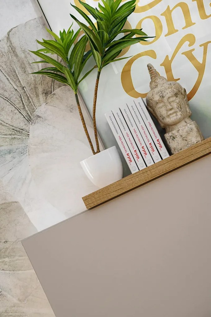 Komoda DASAR 150 3D dąb artisan/kaszmir FURNIVAL