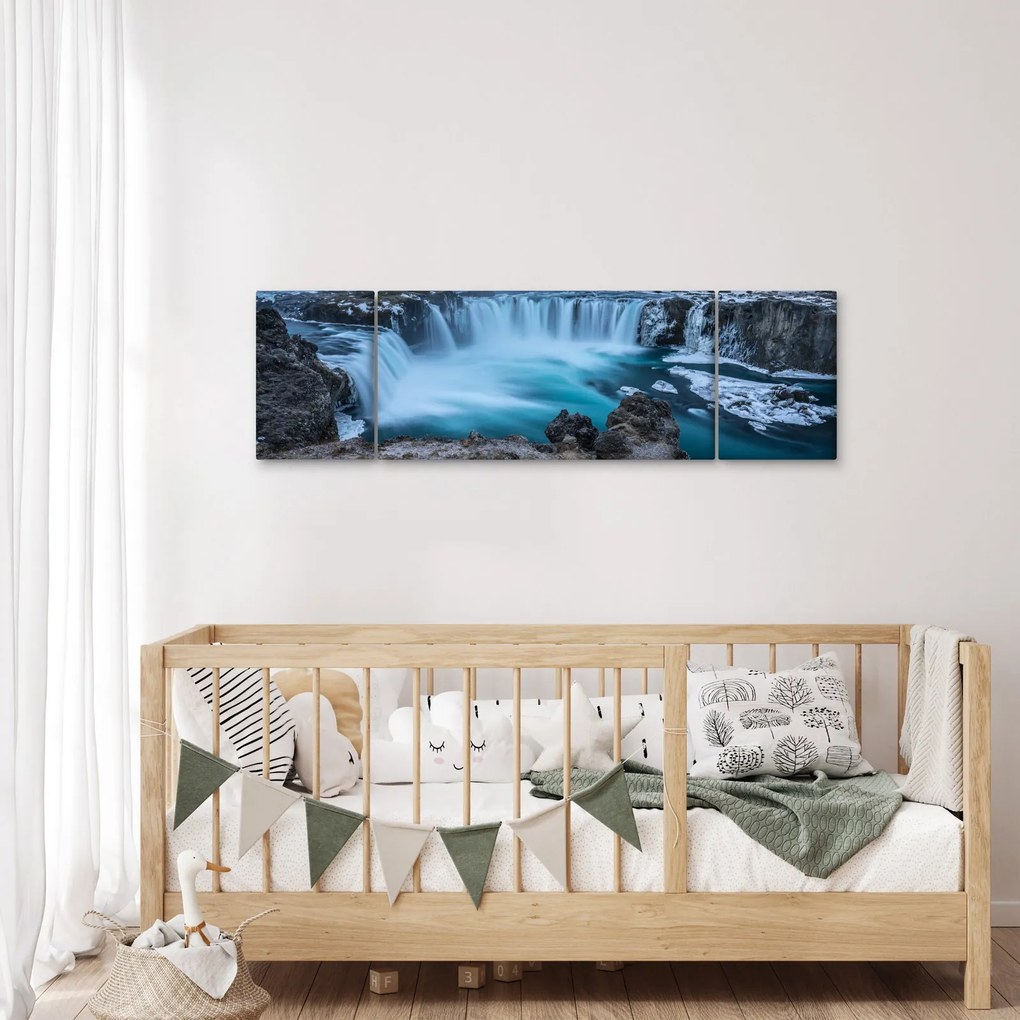 Obraz - Widok na wodospady (170x50 cm)