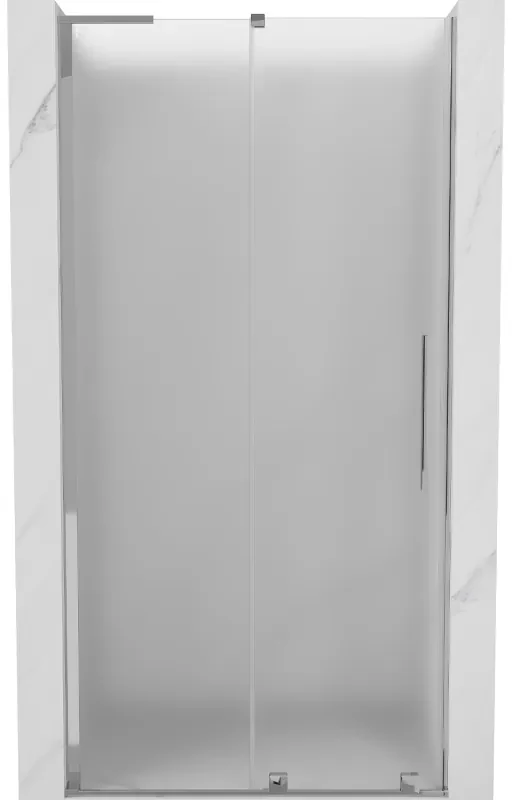Mexen Velar L drzwi prysznicowe rozsuwane 110 cm, szron, chrom - 871-110-003-31-01
