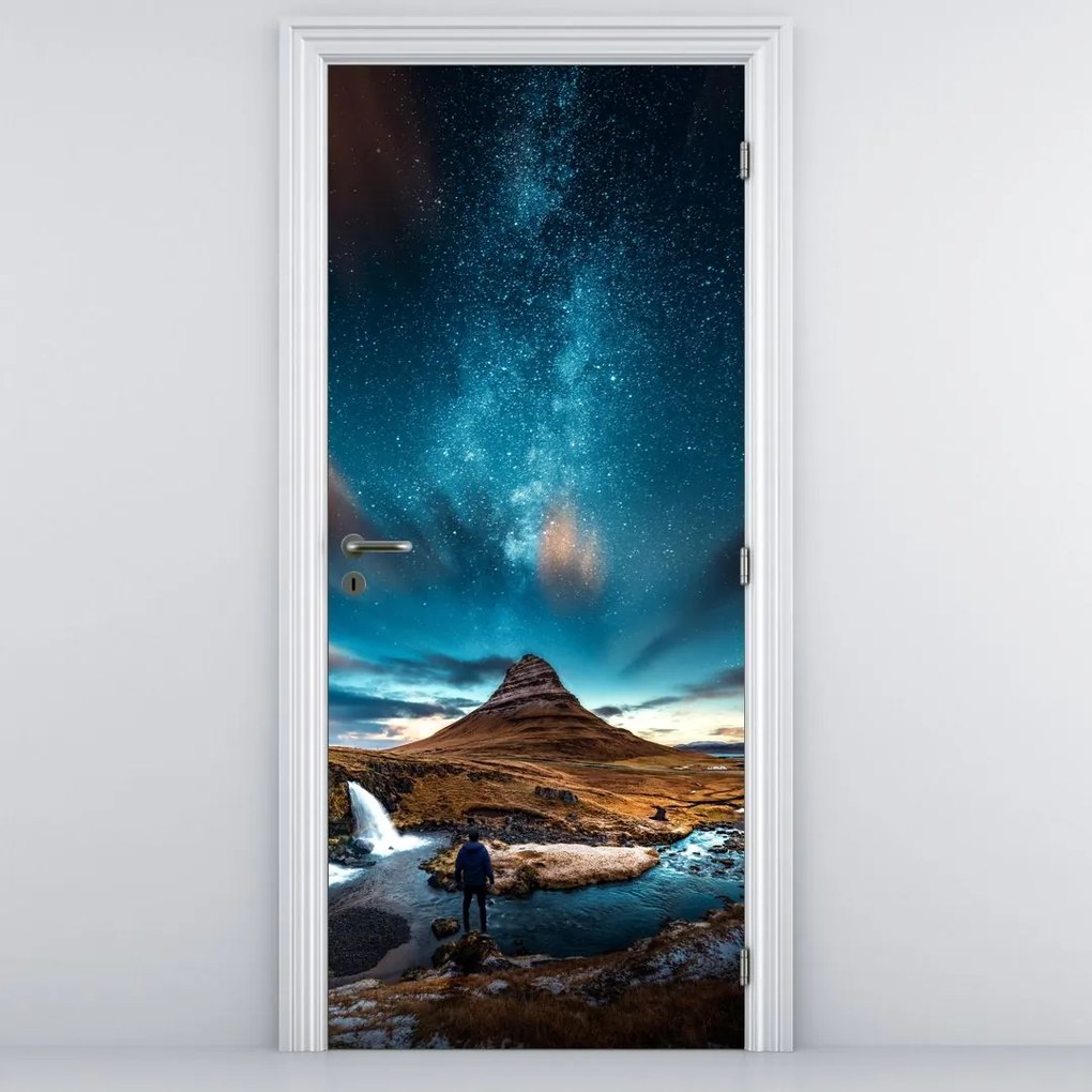 Fototapeta na drzwi - Niebieska Droga Mleczna (95x205cm)