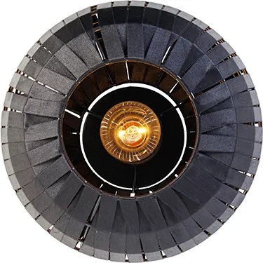 Nowoczesna lampa sufitowa czarna 26 cm - Zoë