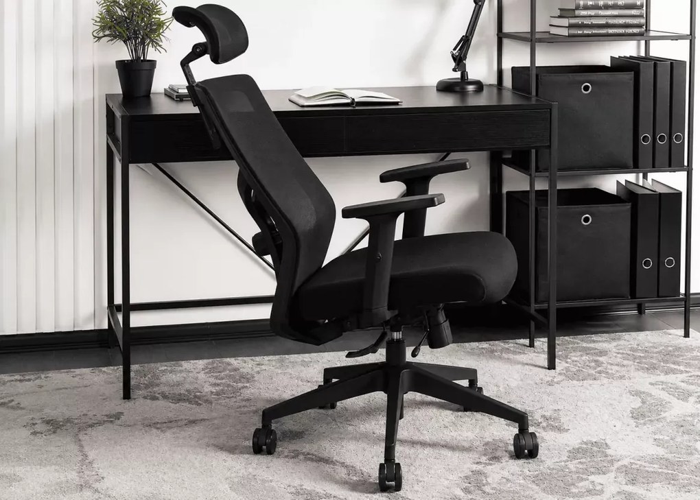 Ergonomiczny obrotowy fotel biurowy Fronnie z regulowanym zagłówkiem i mechanizmem kołyski dla zdrowej i komfortowej pracy