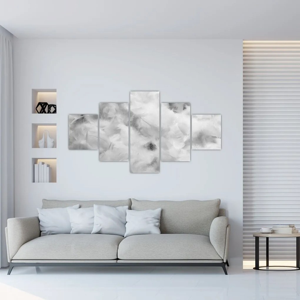 Obraz - Chmury piór (125x70 cm)