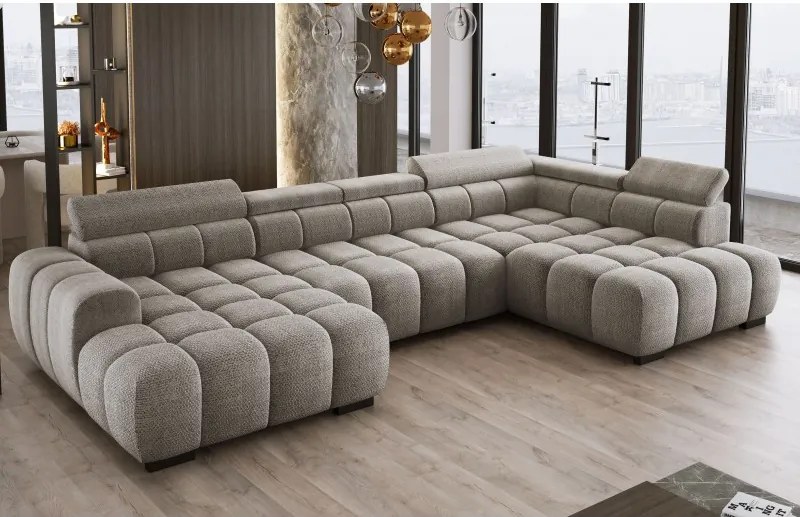 Narożnik BULL XL Prawostronny z elektryczną funkcją regulacji tkanina Eden 07 WERSAL