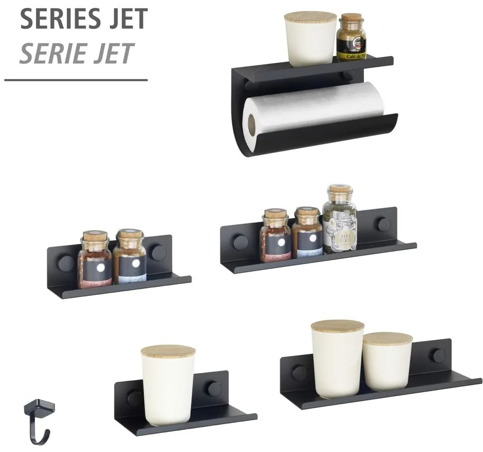 Samoprzylepny metalowy organizer na przyprawy Jet – Wenko