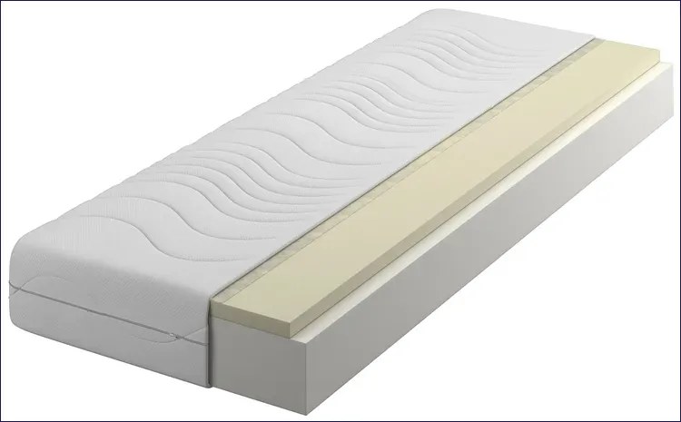 Materac piankowy z visco i pokrowcem 180x200 S4-K05