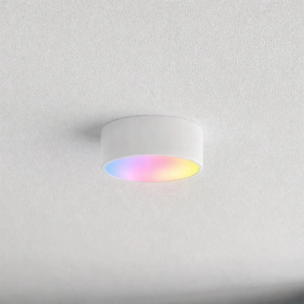 Brilagi - LED RGBW ściemnialna łazienkowa oprawa sufitowa CLARE 1xE27/9W/230V IP54 Wi-Fi biała