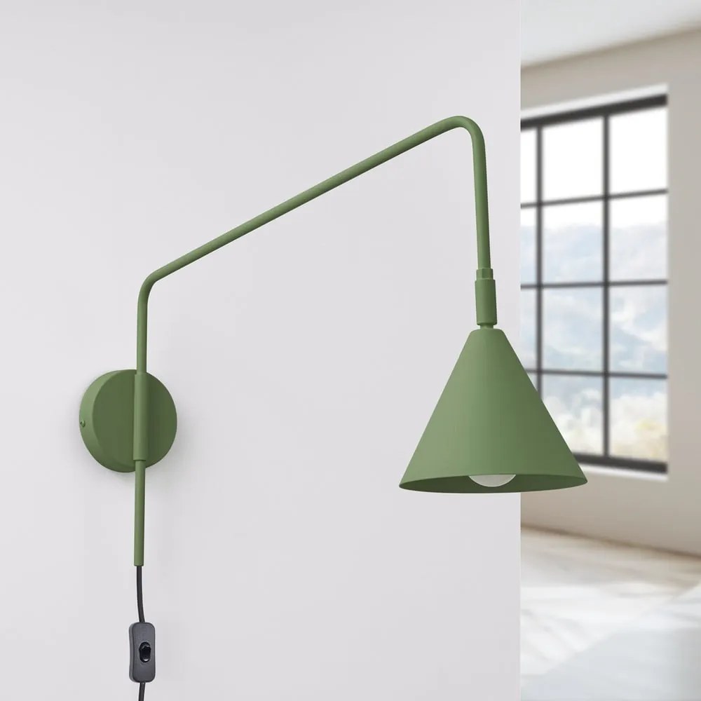 Zielony kinkiet do kontaktu Zylo – Nice Lamps