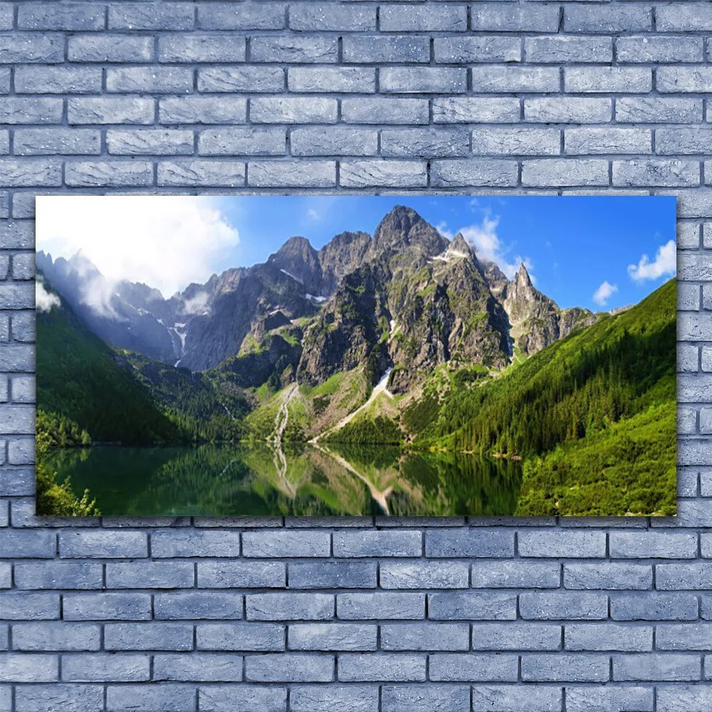 Obraz canvas Majestat Tatr: Morskie Oko