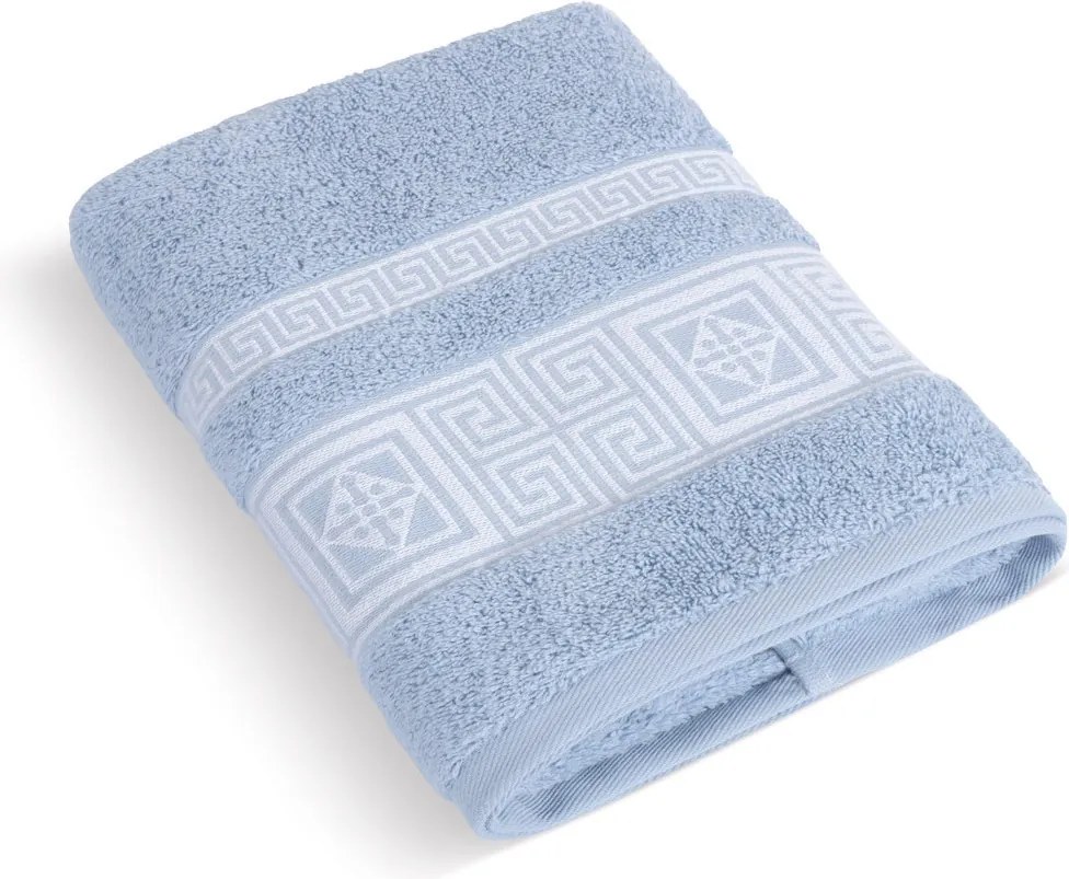 Ręcznik kąpielowy Grecka kolekcja jasnoniebieski, 70 x 140 cm
