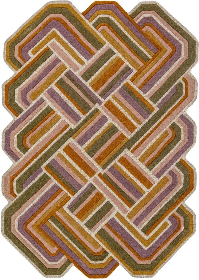 Wełniany dywan tkany ręcznie 140x200 cm Lattice Shaped – Flair Rugs