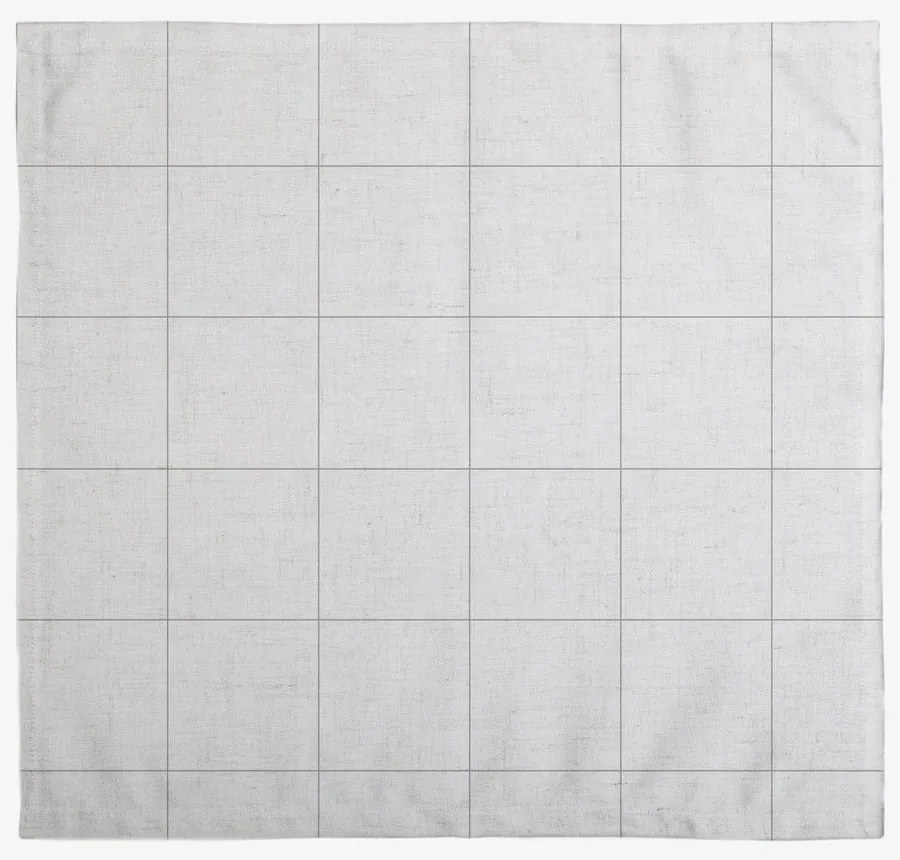 Zestaw 4 serwetek tekstylnych z domieszką lnu Really Nice Things Grey Lines, 43x43 cm