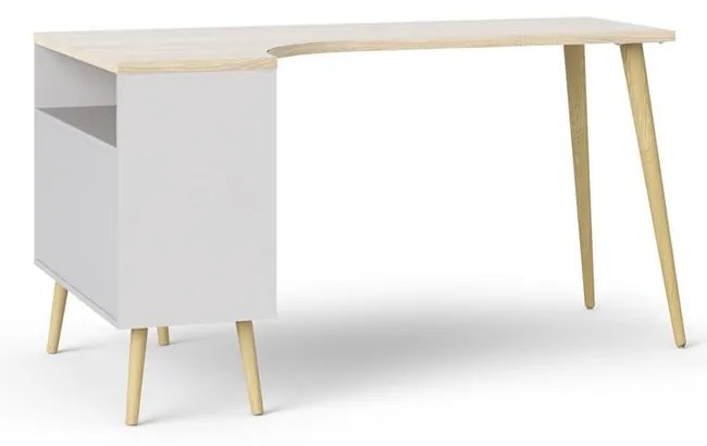 Biurko w kolorze dębu 145x81 cm Oslo – Tvilum