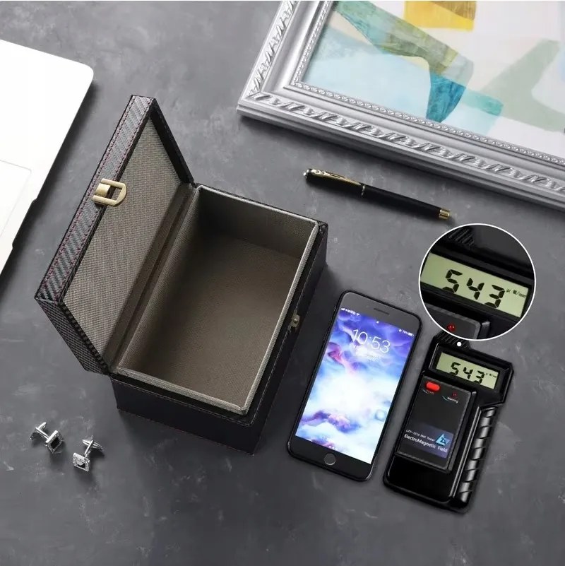 Klatka FARADAYA PUDEŁKO DUŻE 19CM NA KLUCZE do Samochodu Keyless Karty Etui