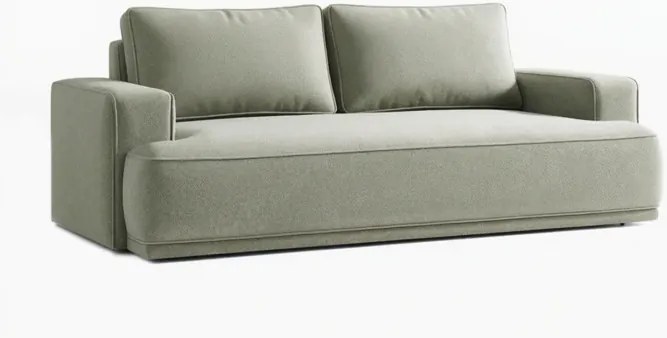 Sofa z Funkcją Spania CAMELIA Szara Boucle Nowoczesna