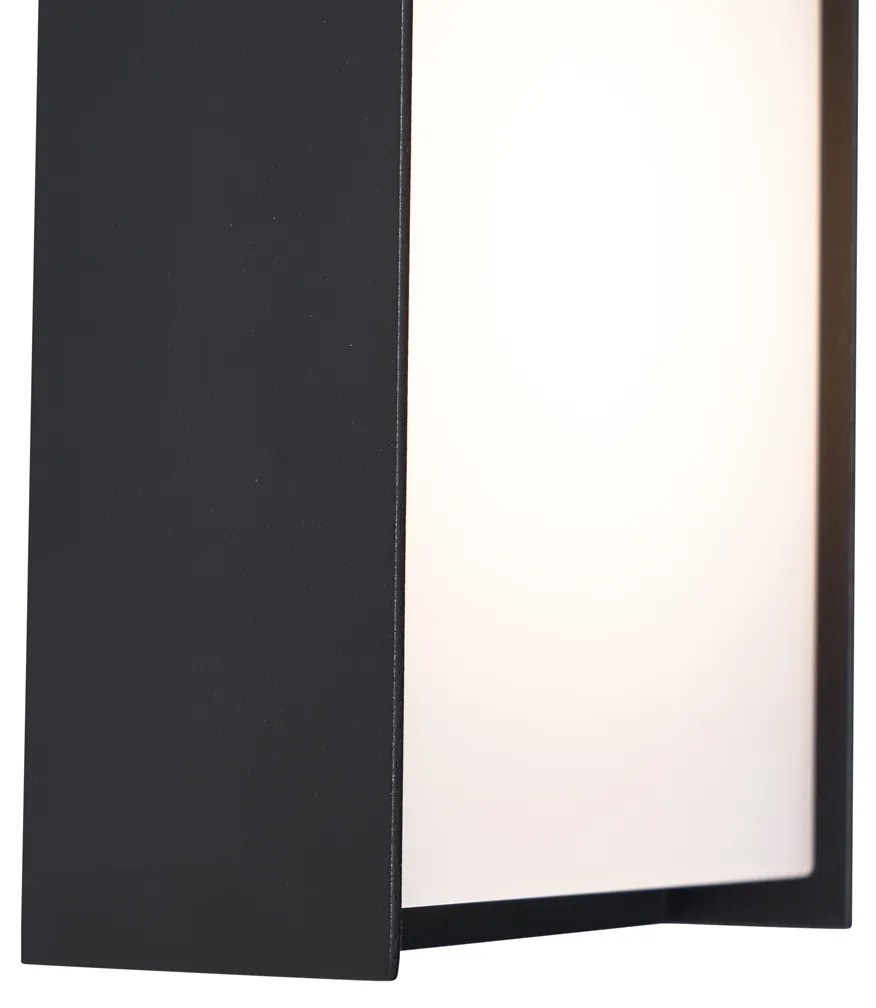 Nowoczesna lampa ścienna zewnętrzna czarna z LED IP65 - Packet