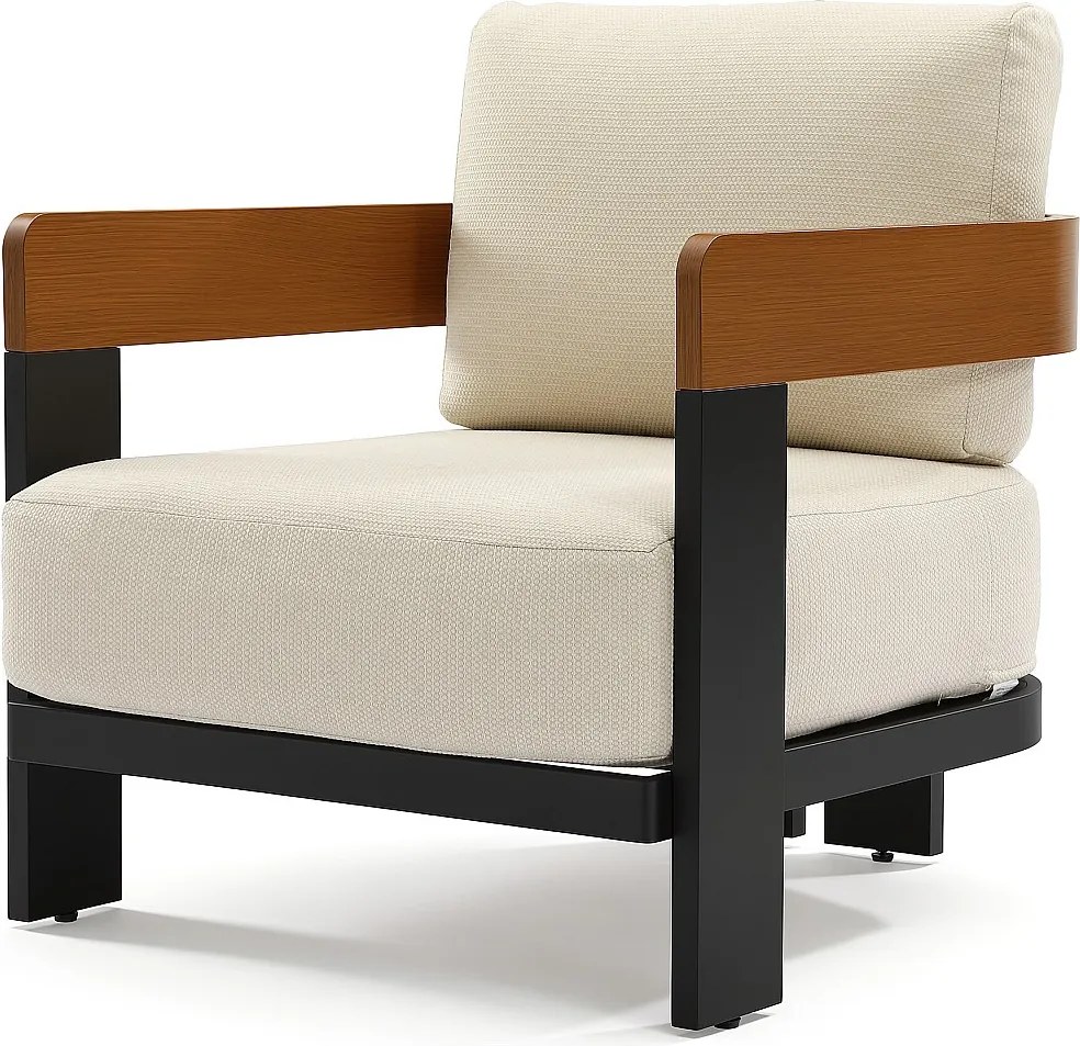 Fotel ogrodowy, meble ogrodowe, leżak, zmywalne poduszki