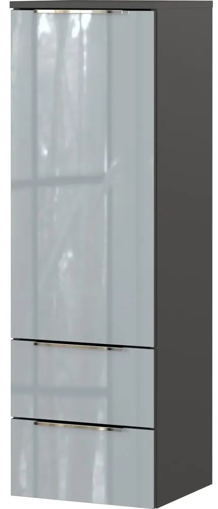 Szara wysoka wisząca szafka łazienkowa 36x111 cm Vasio – Germania