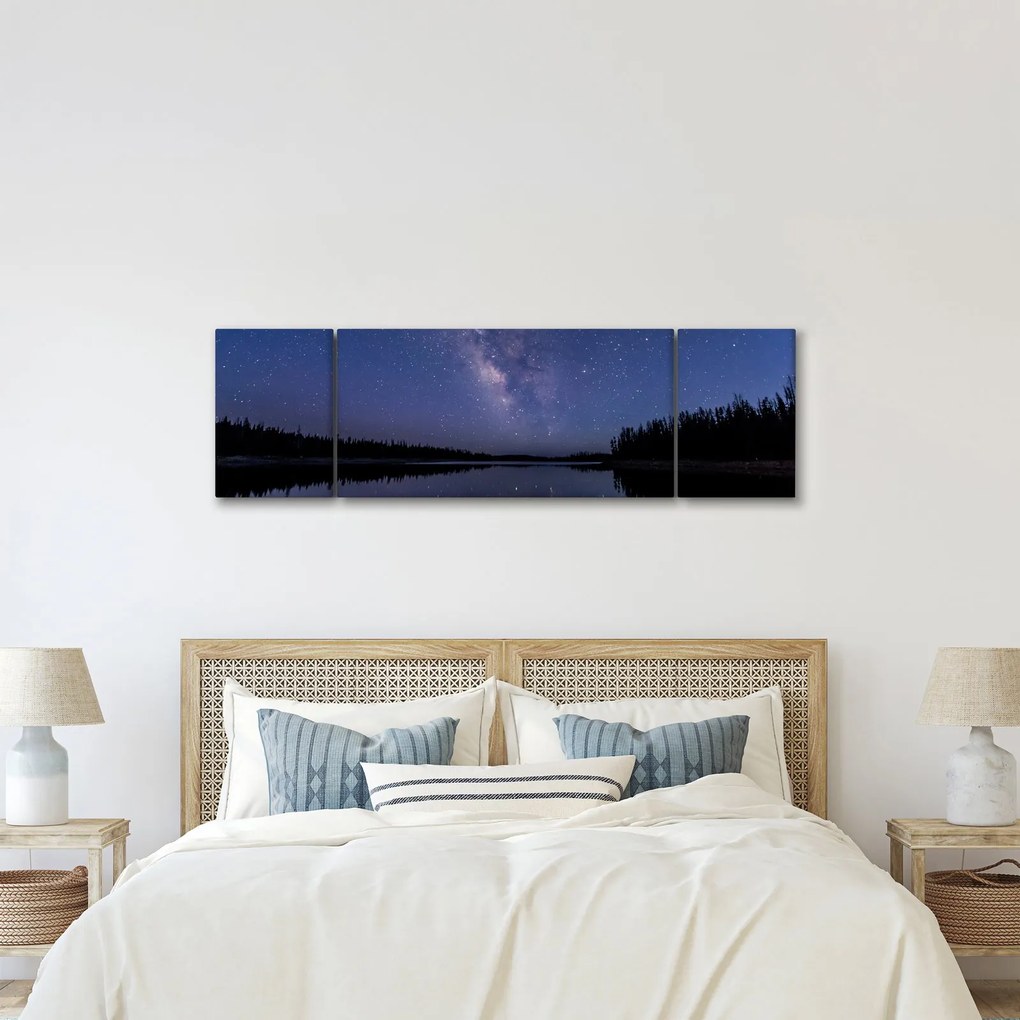 Obraz nocnego nieba (170x50 cm)