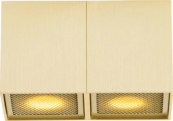 Designerski reflektor złoty 2-światłowy - Qubo Honey