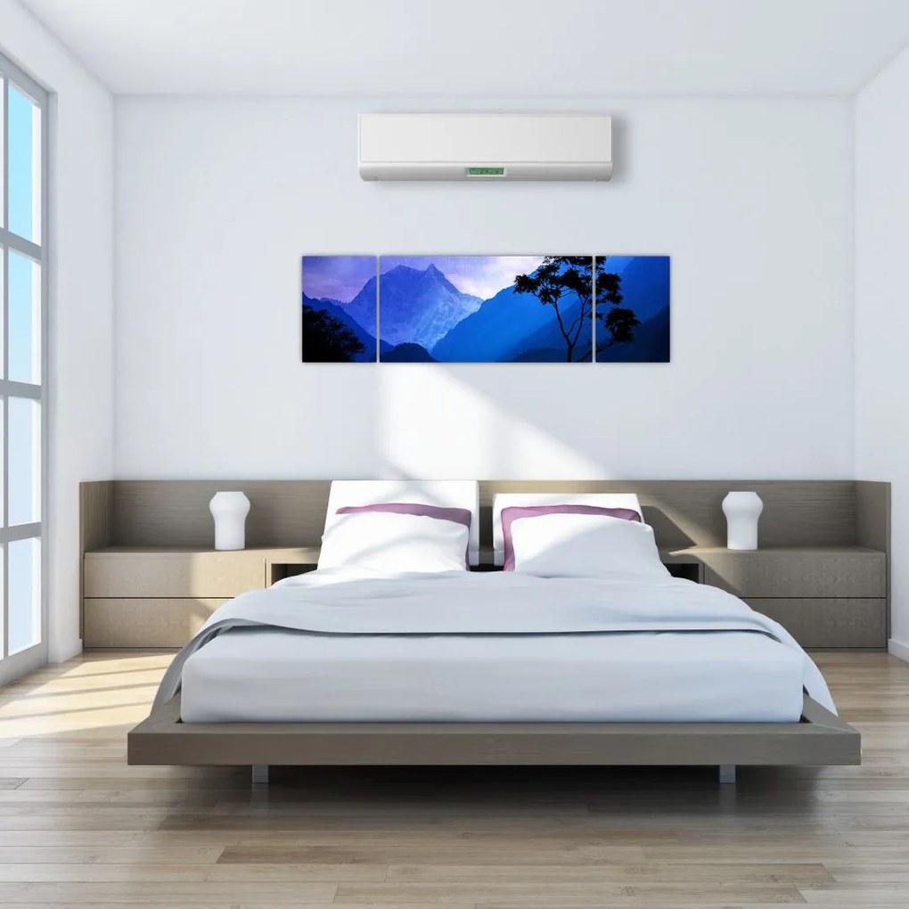 Obraz - Nocne niebo w Nepalu (170x50 cm)