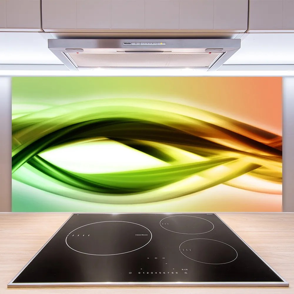 Panel Szklany do Kuchni Nowoczesny Wzór Geometryczny