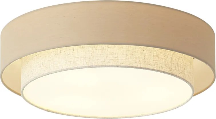 Nowoczesna lampa sufitowa beżowa 50 cm 3-źródła światła - Drum Duo