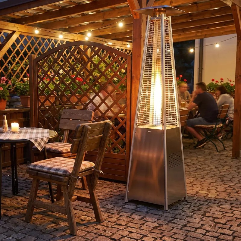 Termiczny promiennik gazowy, 2270 x 520 x 520 mm, stal nierdzewna