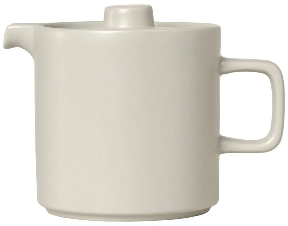 Biały ceramiczny dzbanek do herbaty Blomus Pilar, 1 l