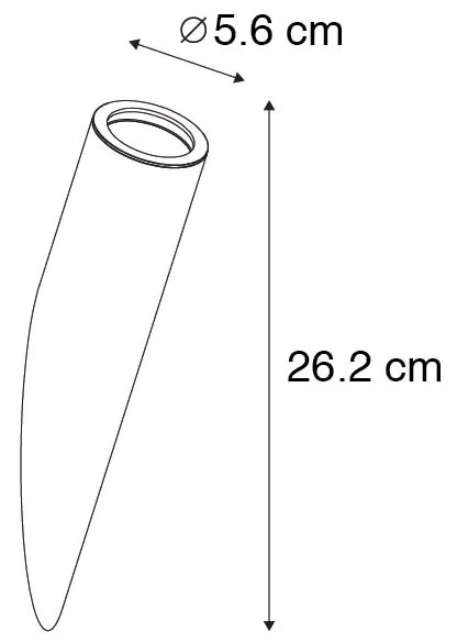 Nowoczesna lampa ścienna czarna - Slam