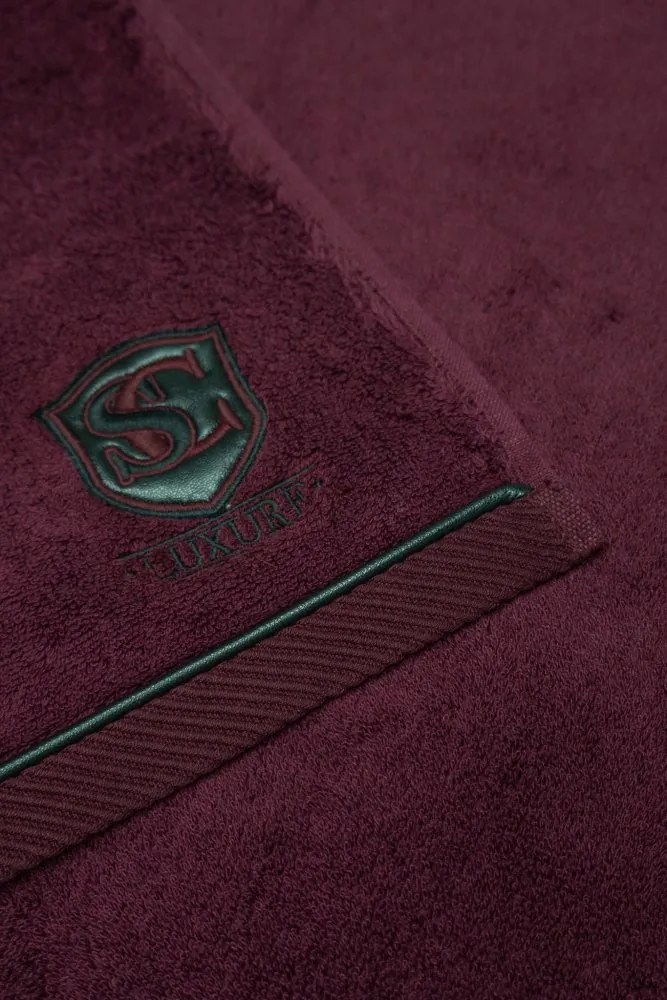 Podarunkowy zestaw ręczników LUXURY, 2 szt Bordowy