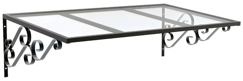 Urokliwe zadaszenie AMBAN z aluminium - 120*80 cm