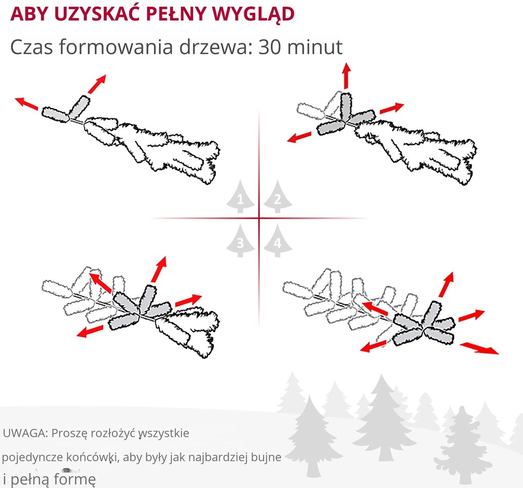 HOMCOM Sztuczna Choinka, niepalna, z efektem śniegu, szczupła, na metalowej podstawie, 75 x 210 cm, Zielona | Aosom PL