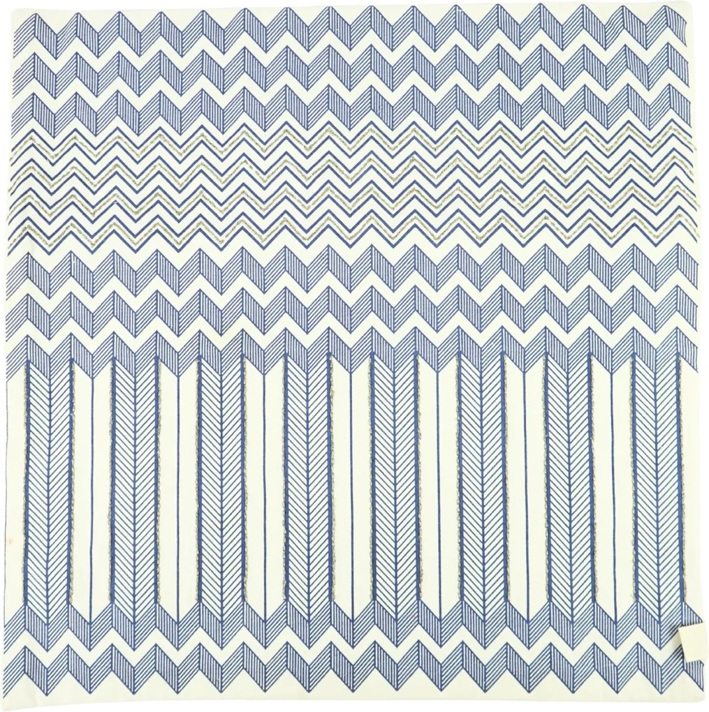 Poszewka na poduszkę GRAPHIC 45x45 cm, niebieska