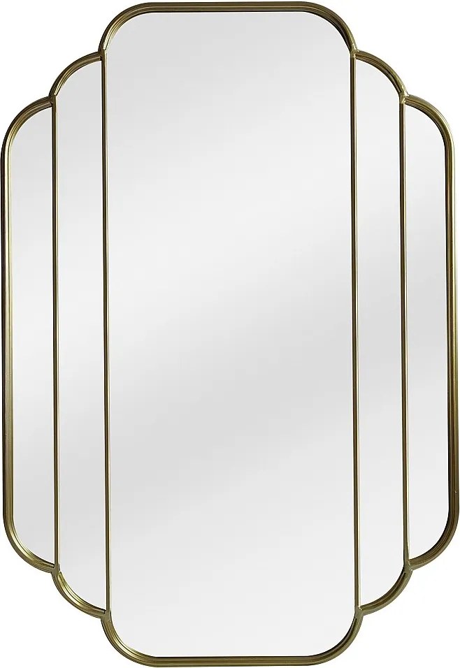 Lustro art deco vintage złote - szer. 70 x wys. 105 cm - DALVIA
