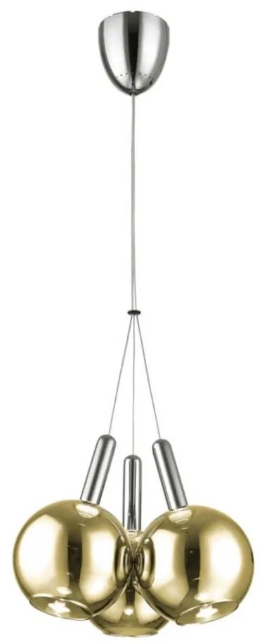 Klausen 142000 - LED lampa BALLS 3xLED/5W 230V złoto/matowy chrom