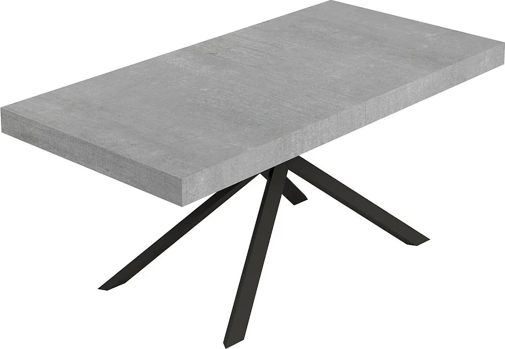 Stół rozkładany Niket 180/284x90 cm nogi betonowe antracytowe