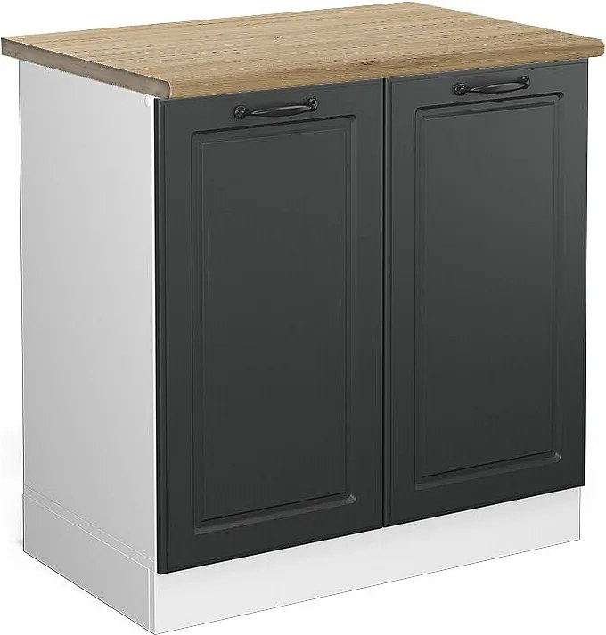 Szafka pod zlew antracytowy domek wiejski 80x60x81.6 r-line