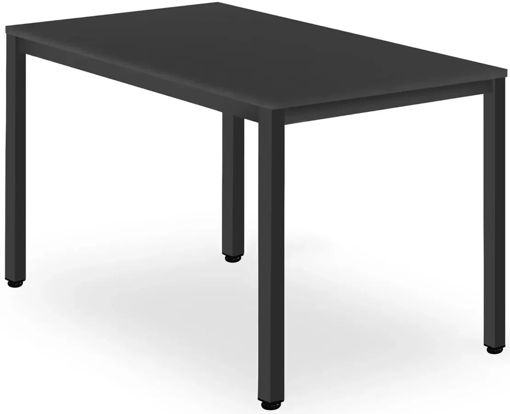 Czarny stół na metalowych nogach 120x60 - Emike