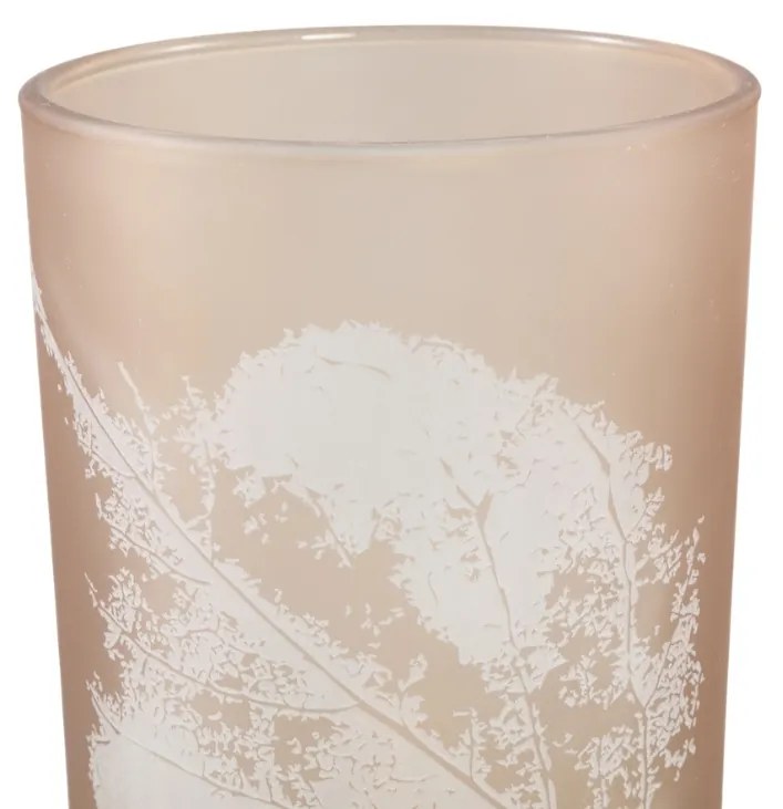 Różowa lampka LED ze szkła PINNY, 15 cm