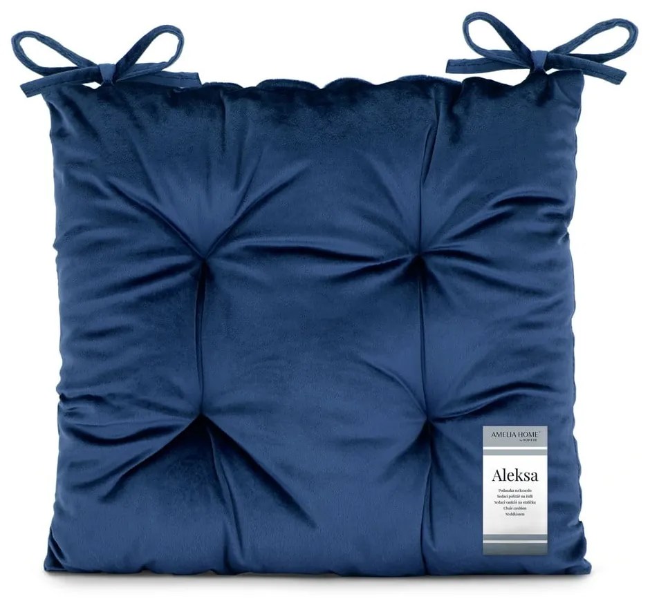 Aksamitna poduszka na krzesło 40x40 cm Aleksa – Restilo