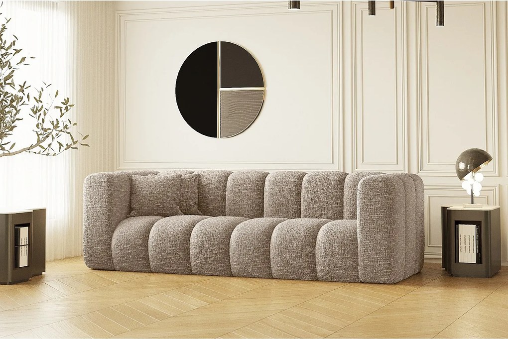 Sofa modułowa trzyosobowa Grand, tkanina Haga, Beżowy