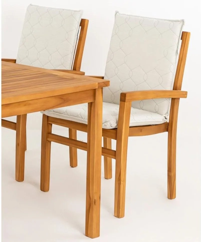 Doppler TAMAN 9 FSC - ogrodowe sztaplowane krzesło teakowe - Towar rozpakowany (N518)