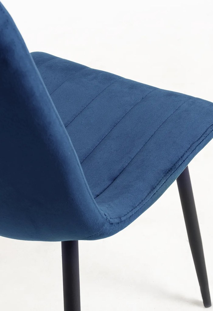 Zestaw 4 Krzese Liny Aksamitne