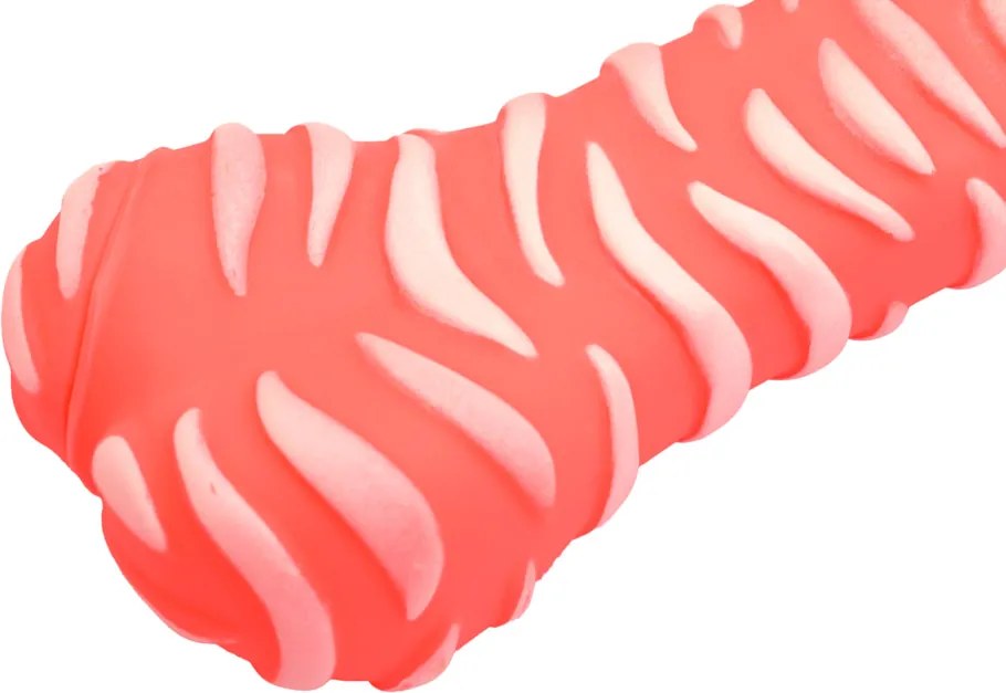 Gumowa zabawka dla psa BONE 18 cm, kolor różowy